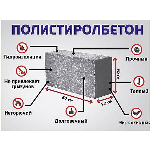 Полистиролбетон: применение, достоинства и недостатки