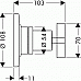 Запорный/переключающий вентиль Axor Citterio 39925000