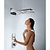 Запорный вентиль Hansgrohe ShowerSelect S для 3 потребителей 15745000 (внешняя часть)
