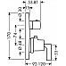 Термостат с запорным вентилем Axor Citterio 39700000