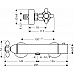 Термостат с запорным/переключающим вентилем Axor Carlton 17725000