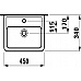 Раковина подвесная Laufen Pro 48x28 (левая) 8.1595.5.000.104.1