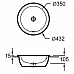 Раковина Jacob Delafon Vox d43 EYM102-00