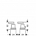 Базовый набор для установки смесителя на 4 отверстия на край ванны Hansgrohe 13244180
