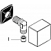 Шланговое подсоединение с клапаном обратного тока Hansgrohe Fixfit Square 26455990