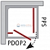 Неподвижная душевая стенка Ravak Pivot PPS-90 (сатин+транспарент) 90G70U00Z1