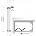 Шторка для ванны Ravak CVS2-100 L (сатин + транспарент) 7QLA0U00Z1