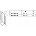 Душевая дверь одноэлементная Ravak Pivot PDOP1-80 (сатин+транспарент) 03G40U00Z1
