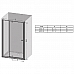 Душевая дверь двухэлементная Ravak Pivot PDOP2-100 (сатин+транспарент) 03GA0U00Z1