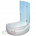 Шторка для ванны Ravak CVSK1 160/170 R Rosa 7QRS0C00Y1 (блестящий + транспарент)
