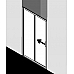 CKG2R12020 Душевая дверь Cada Xs 120x200 (панель справа) Kermi CKG2R12020VPK