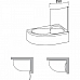 Шторка для ванны Ravak CVSK1 160/170 L Rosa 7QLS0C00Y1 (блестящий + транспарент)