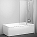 Шторка для ванны Ravak 10° 10CVS2-100 R (белый + транспарент) 7QRA0103Z1