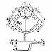 Глубокий душевой поддон Ravak Sabina 80x80 A214001020