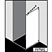 Стеклянная душевая перегородка KERMI WALK-IN FILIA FI TWF/G (900 mm)