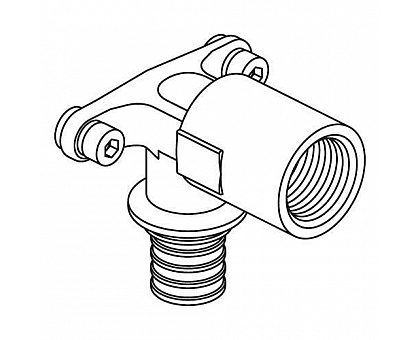 REHAU RAUTITAN Угольник настенный с длинным нарезным патрубком 16-R 1/2