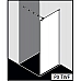 Стеклянная душевая перегородка KERMI WALK-IN PASA PX TWF/G (750 mm)