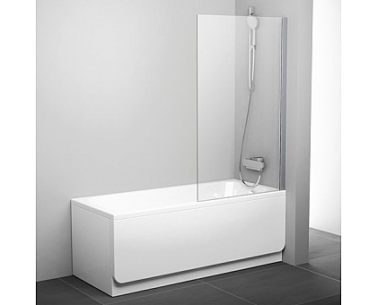 Шторка для ванны Ravak PVS1 80 Pivot 79840100Z1 (белый + транспарент)