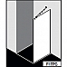 Стеклянная душевая перегородка KERMI WALK-IN FILIA FI TPF/G (1375 mm)