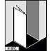 Стеклянная душевая перегородка KERMI WALK-IN FILIA FI TPF/G (800 mm)
