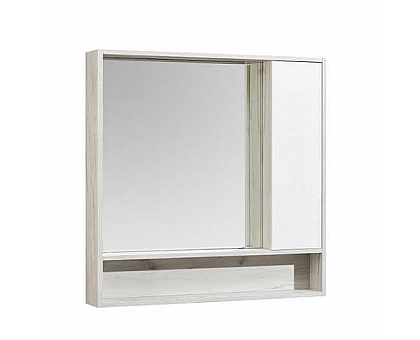 Шкаф-зеркало Акватон Флай 1A237802FAX10 белый/дуб