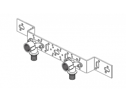 REHAU  Монтажный блок для скрытого монтажа O 75/150 короткого