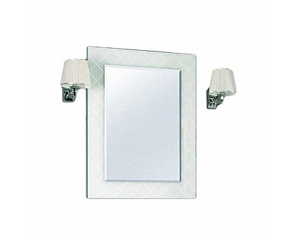 Зеркало Акватон Венеция 65 (1A1553L0VNL10) белое со светильниками