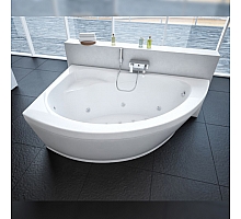 Ванна акриловая АКВАТЕК Аякс 2 170х110 с гидромассажем Flat Chrome (электроуправление)