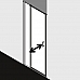 Душевая 1-створчатая маятниковая дверь с фиксированной панелью Kermi Cada Xs 1160-1210/2000 (левая) CK1GL12020VPK