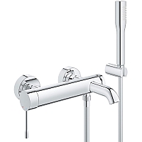 Смеситель для ванны Grohe Essence+ с душевым гарнитуром 33628001