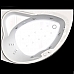 Ванна акриловая АКВАТЕК Альтаир 160 с гидромассажем Premium (пневмоуправление)