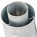 STOUT   Элемент дымохода отвод коаксиальный 90°  DN60/100, п/м уплотнения и хомут в комплекте (с логотипом)