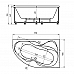 Ванна акриловая АКВАТЕК Вега 170х105 (без гидромассажа)