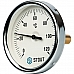 STOUT SIM-0001 Термометр биметаллический с погружной гильзой. Корпус Dn 80 мм, гильза 50 мм 1/2, 0...120°С