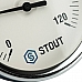 STOUT SIM-0001 Термометр биметаллический с погружной гильзой. Корпус Dn 80 мм, гильза 50 мм 1/2, 0...120°С