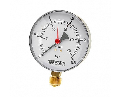 Watts  F+R200(MDR) 63/25x1/4 Манометр радиальный 63мм, 0-25 бар