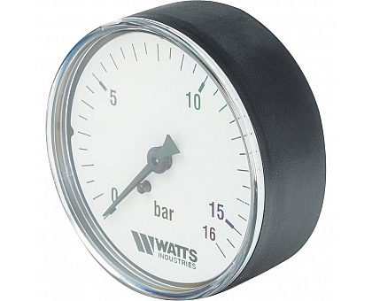 Watts  F+R100(MDA) 63/16 Манометр аксиальный  нр 1/4х 16 бар (63мм)