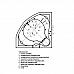 Ванна акриловая АКВАТЕК Сириус 164х164 с гидромассажем Koller (электроуправление)