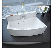 Ванна акриловая АКВАТЕК Оракул 180х125 с гидромассажем Flat Chrome (пневмоуправление)