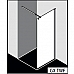Стеклянная душевая перегородка KERMI WALK-IN GIA GX TWF h-1850 mm (1200 mm)