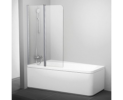 Шторка для ванны Ravak 10° 10CVS2-100 L (блестящий + транспарент) 7QLA0C03Z1