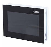 TECH  Комнатный регулятор со связью RS (стекло 2ММ, скрытый монтаж) черный