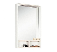 Зеркальный шкаф Акватон Йорк 50 (1A170002YOAY0) белый/выбеленное дерево