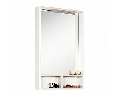 Зеркальный шкаф Акватон Йорк 50 (1A170002YOAY0) белый/выбеленное дерево
