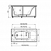 Ванна акриловая АКВАТЕК Альфа 170x70 с гидромассажем Standard (пневмоуправление)