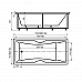 Ванна акриловая АКВАТЕК Феникс 180х85 с гидромассажем Standard (электроуправление)