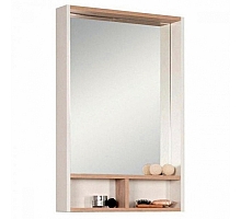 Зеркальный шкаф Акватон Йорк 50 (1A170002YOAT0) бежевый/джарра
