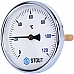 STOUT SIM-0001 Термометр биметаллический с погружной гильзой. Корпус Dn 100 мм, гильза 100 мм 1/2, 0...120°С