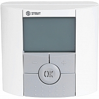 STOUT STE-0001 Электронный комнатный термостат BTD, с ЖК-дисплеем