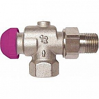 HERZ  Термостатический клапан ГЕРЦ-TS-99-FV угловой осевой специальный, размер 1/2